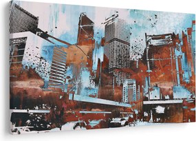 Kép - felhőkarcolók (90x60 cm)