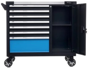 Műhelykocsi szerszámokkal 309 db - 7 fiók + szekrény KD1069
