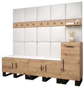 Előszobabútor Amanda 8 (artisan tölgy + fehér). 1085927