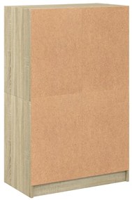 sonoma tölgy színű magasszekrény ajtókkal 68 x 37 x 109 cm