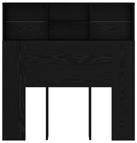 Fejhajtó szekrény polcokkal fejtámlával Musta tammi Műanyag Fa