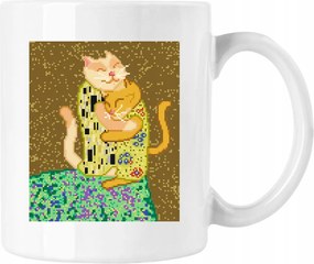 Bögre Cica Művészet 5 Fehér 330ml