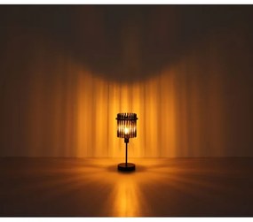 Globo 15698T - Asztali lámpa GORLEY 1xE14/40W/230V átm. 15 cm fekete