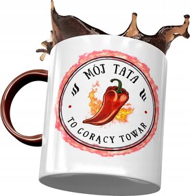 Bordó Bögre Apák Napjára Ajándék Nyomtatott Fotóval