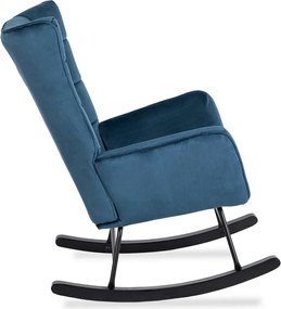 Hintafotel sötétkék bársony kárpittal – JACKSON