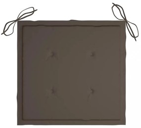 4 db tópszínű oxford szövet kerti székpárna 40x40x4 cm