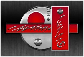 Poszterek 185x125 Piros absztrakt