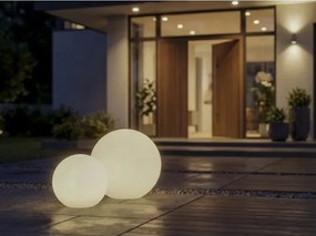 Kanlux 45933 - STONO kültéri lámpa 1xE27/20W/230V Ø 50 cm IP65 fehér