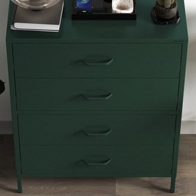 Komód CARLA, 800 x 1015 x 400 mm, Modern:  palack zöld