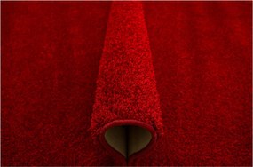 Piros Puha Szőnyeg Shaggy Nappaliba Lamborghini Filc 100x150 cm