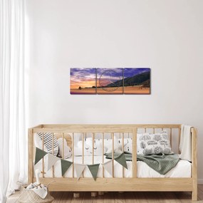 A levendula rét képe (órával) (90x30 cm)