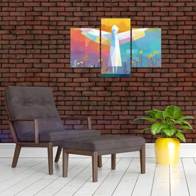 Kép - Virágok őrzője (90x60 cm)