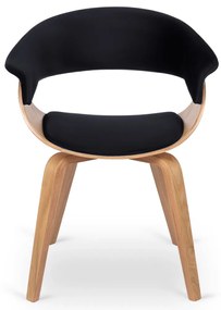 Elegáns Étkezőszék Aranytölgy/Fekete Színben. GARY