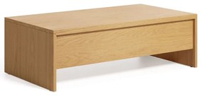 Natúr színű dohányzóasztal tölgyfa dekorral 60x110 cm Abilen – Kave Home