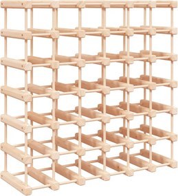 vidaXL tömör fenyőfa bortartó 42 palackhoz 68,5x23x68,5 cm