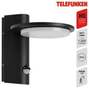 Telefunken 312505TF-LED kültéri fali lámpa szenzorral LED/10W/230V IP44