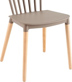 Étkezőszék, szürke/bükk, ZOSIMA