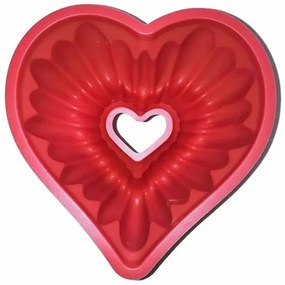 Szív alakú szilikon kuglófsütő