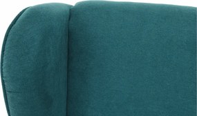 Kényelmes fotel, türkíz/bükk, BREDLY