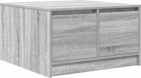 vidaXL szürke sonoma dohányzóasztal fiókokkal 70,5x70x40 cm