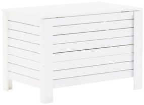 RANA fehér tömör fenyőfa tárolóláda fedéllel 100 x 49 x 54 cm