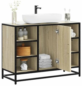 sonoma tölgyfa fürdőszobai mosdószekrény 80 x 33 x 60 cm