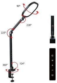LED Dimmelhető érintős flexibilis asztali lámpa LED/15W/230V 3000-6500K CRI 96