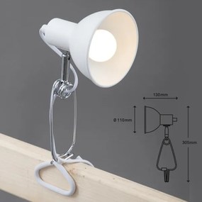 Briloner 2790-016 - Csipeszes lámpa FIX 1xE14/8W/230V fehér