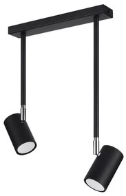 Fekete spotlámpa 10x30 cm Jones – Sollux