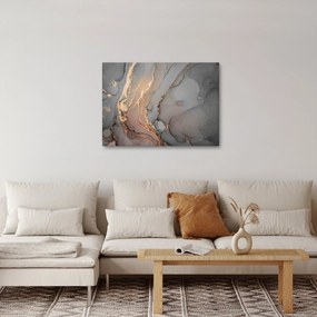 Kép - Szürke-arany márvány (70x50 cm)