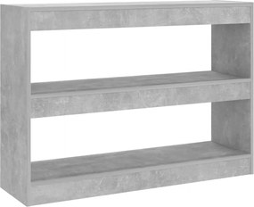 vidaXL betonszürke térelválasztó könyvszekrény 100 x 30 x 72 cm