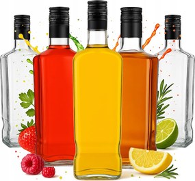 5x Jack Walker kulacs 1000ml Pálinka Kupak Whisky Rum Tartályok 1 L