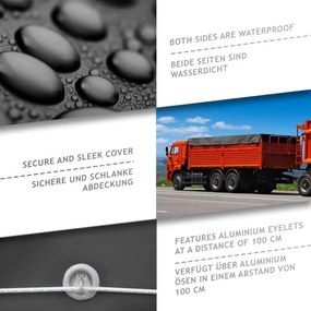 JAGO Ponyva 650 g/m² alumínium háló  2 x 3 m antracit