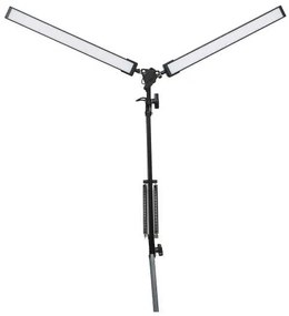 Platinet Flexy asztali lámpa 20 W, 2 kar + klip, fekete