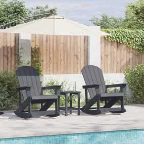Adirondack hintás székek 2 pcs Világosszürke HDPE