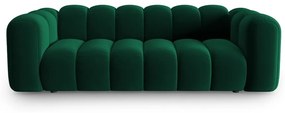 Sötétzöld kanapé 228 cm Lupine – Micadoni Home