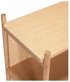 Natúr színű könyvespolc tölgyfa dekorral 75x162 cm Heritage – Hübsch