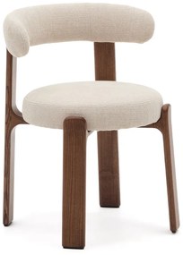 Barna-bézs kőrisfa étkezőszék Granite – Kave Home