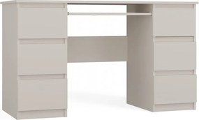 Kuba számítógépasztal, 130x76x51 cm, kasmír