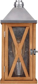 Feiss klasszikus vintage kültéri fali lámpa lumiere tölgy ezüst elsfe-lumiere-s2oak IP44