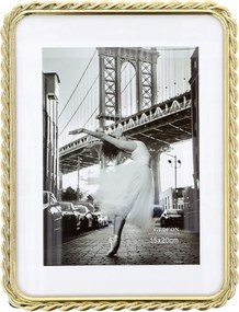 Képkeret 15x20 arany fém tömör klasszikus rusztikus