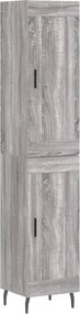 vidaXL szürke sonoma szerelt fa magasszekrény 34,5 x 34 x 180 cm