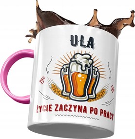 Rózsaszín Bögre Ursula Kaptár Barátnő Feleség Nyomtatott Fotóval