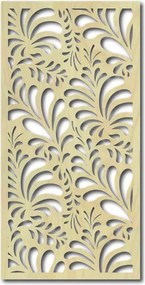Elegáns fa panel virágmintával | PIKI