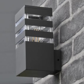 TEKSAS kültéri fali lámpa 1xE27/12W/230V IP44 antracit