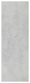 betonszürke szerelt fa cipőtartó 54 x 34 x 100,5 cm