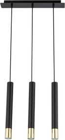 SIGMA LIGHTING 33395 SOPEL Többágú Függesztett Lámpa Fekete, Arany GU11 IP20