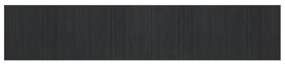 négyszögletű szürke bambusz szőnyeg 80 x 400 cm