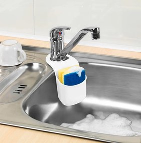 BISK Erga Basic, mosogató szilikon szivacstartó 100x4x195 mm, szürke, ERG-07881