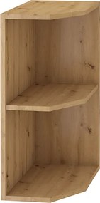 Alsó nyitott szekrény, artisan tölgy, MONRO 30 D ZAK BB